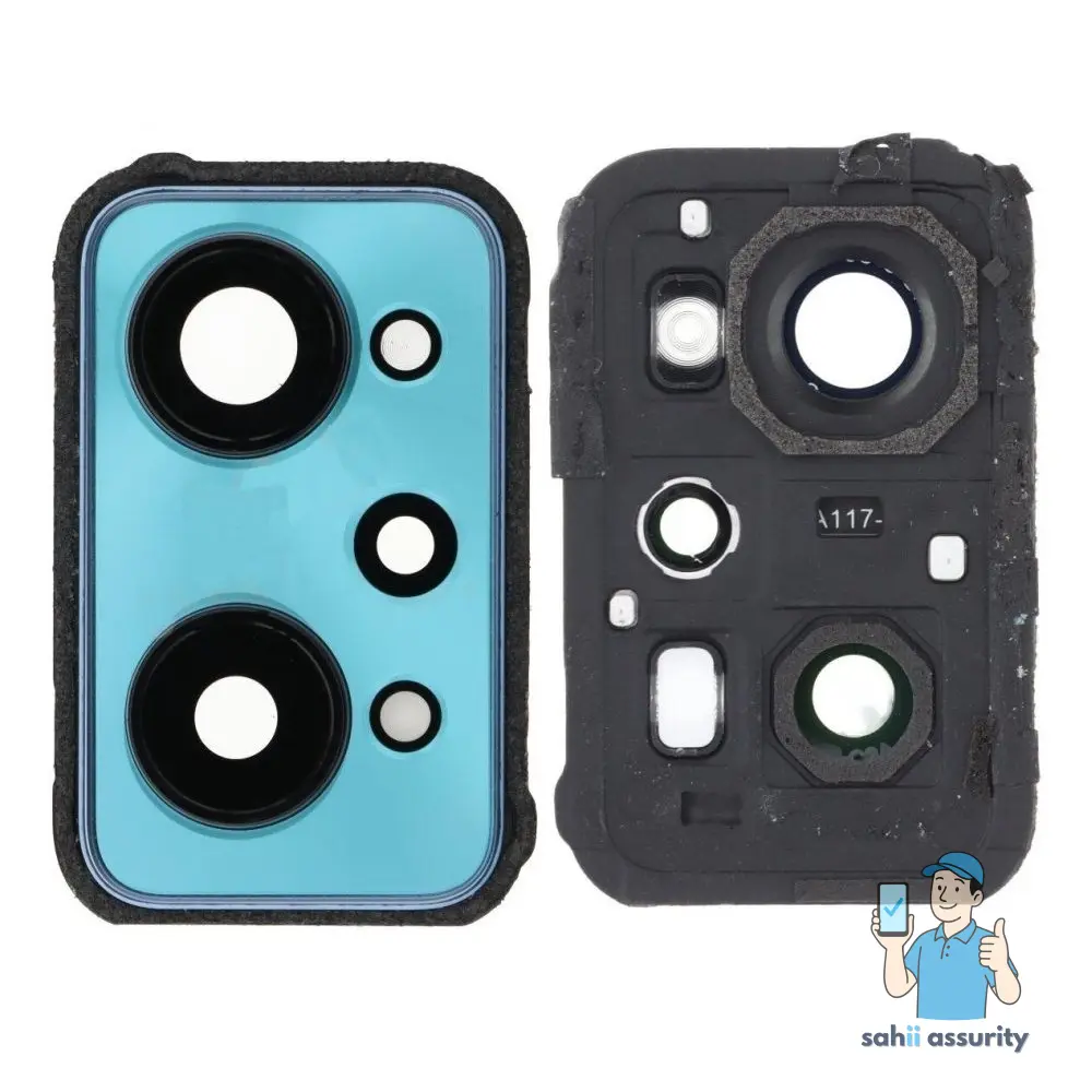 Camera Lens Glass with Frame for Realme GT 2 Blue